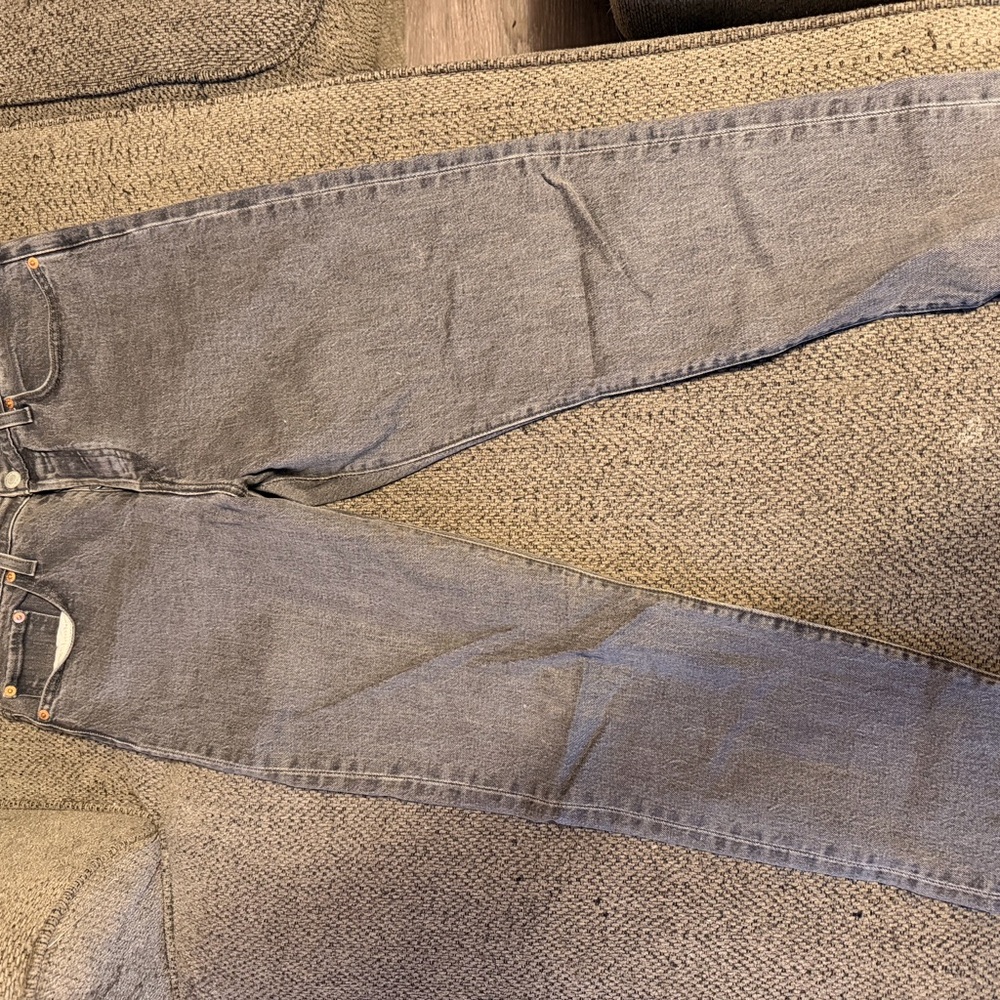 Levi's Wedgie Gray Straight Leg Jeans Premium